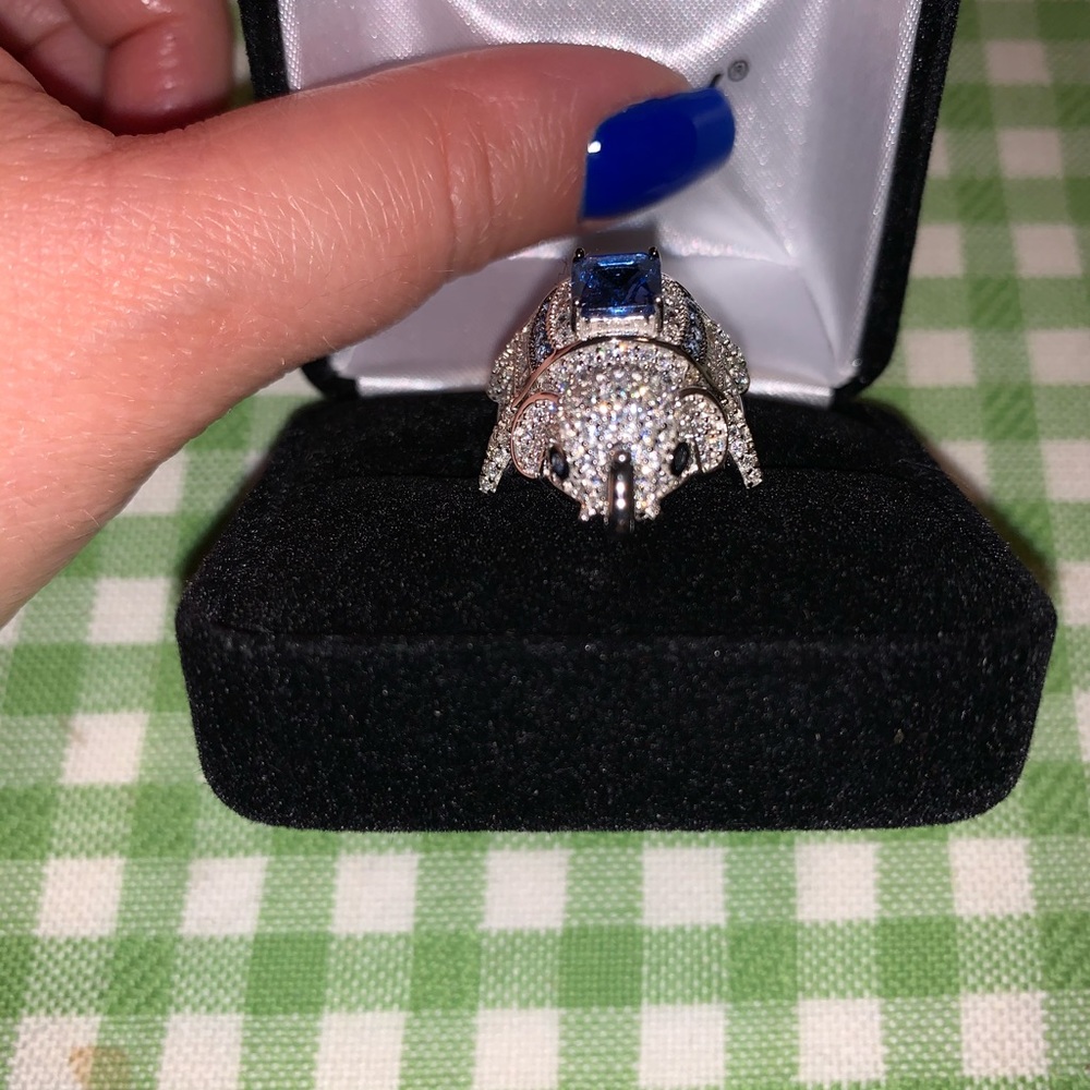 Sterling Silver Elephant 🐘 Ring Size 7